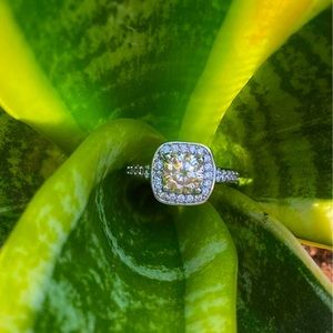 3.02 CTW VVS1 Golden Yellow Moissanite Ring